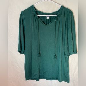 Old Navy green casual blouse.